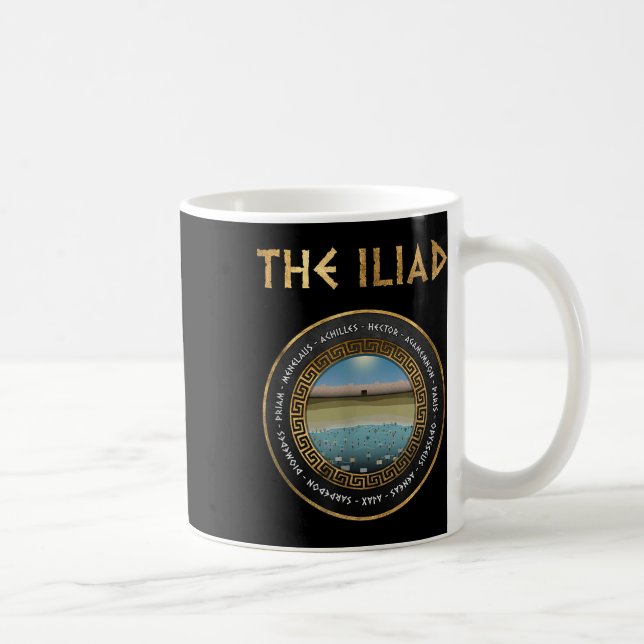 Iliadhjältarna vid trojanska Krig Kaffemugg (Höger)