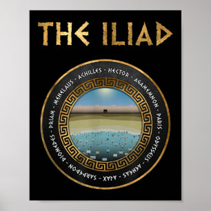 Iliadhjältarna vid trojanska Krig Poster