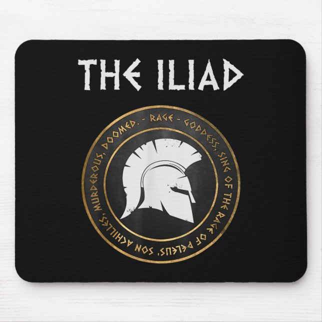 Iliadskheten i Achilles Trojan Krig Musmatta (Framsidan)