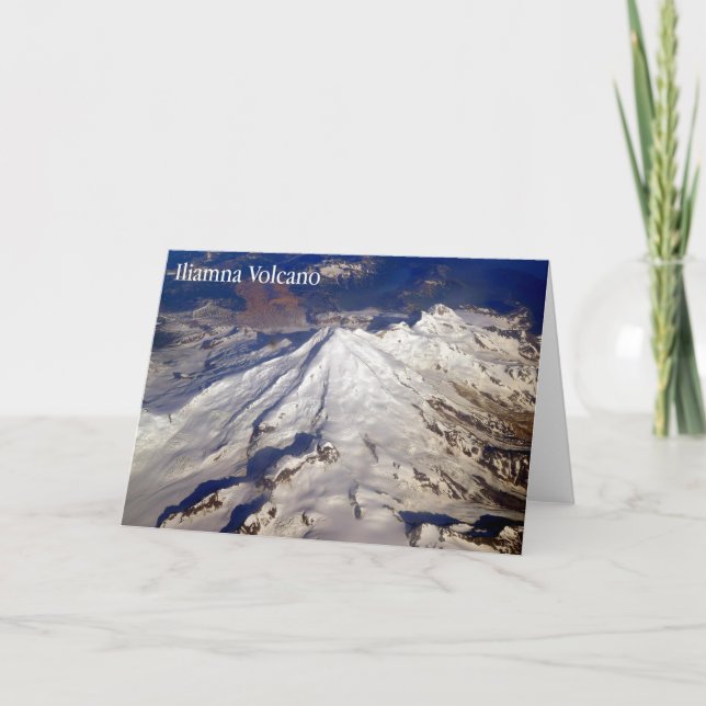 Iliamna Volcano, Aleutian Range, AK - kort (Framsida)