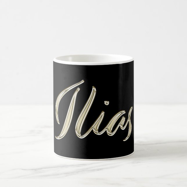 Ilias Name whitegold Tasse Teetasse Kaffeetasse Kaffemugg (Center)
