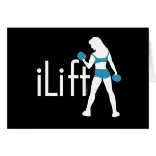 ilift - kvinna hälsningskort