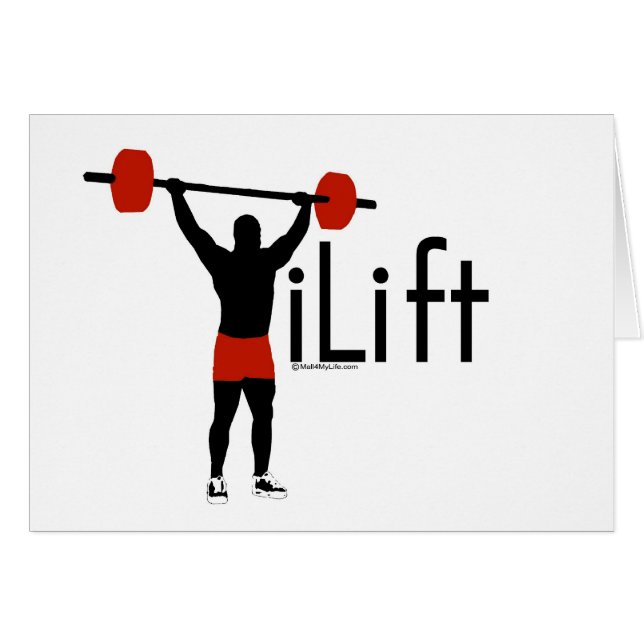 ilift - man hälsningskort (Framsidan Horizontal)