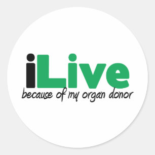 iLive transplantat Runt Klistermärke
