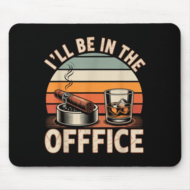 I'll Be In The Office Cigar - Bourbon Whiskey Dad  Musmatta (Framsidan)