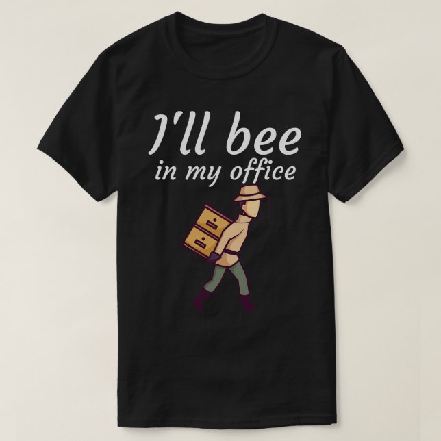 Ill bin på mitt kontor t shirt (Design framsida)