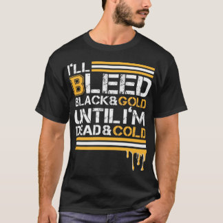 Ill Bleed Black & Guld tills Im Dead & Kall T Shirt