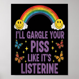 Ill Gargle som sin lystertåliga Vuxen Hum Poster