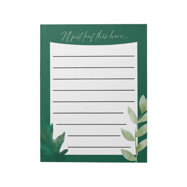 I'll Just Leaf This Here... Notepad Anteckningsblock (Roterad)