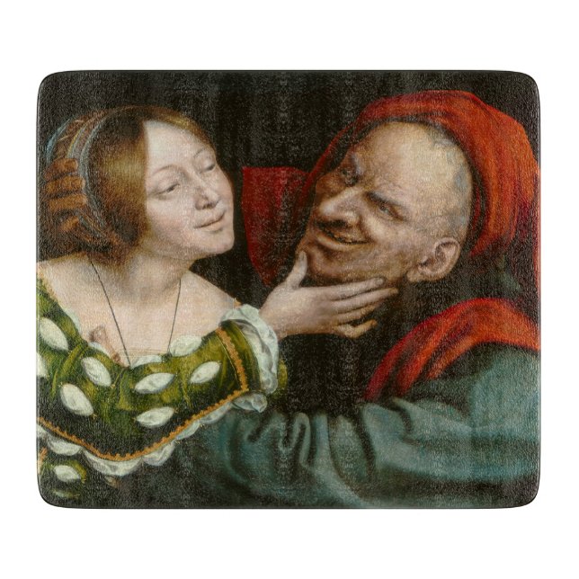 Ill-Matched Älskare (av Quentin Massys) (Framsidan)