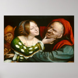 Ill-Matched Älskare, Quentin Massys Fine Art Poste Poster