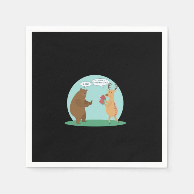 I'll With My Bear Hands Oh Deer Funny Creative Sty Pappersservett (Framsidan)