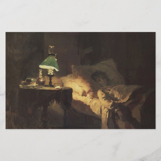 Ill Woman (av Vasily Polenov) Brevpapper (Framsida)