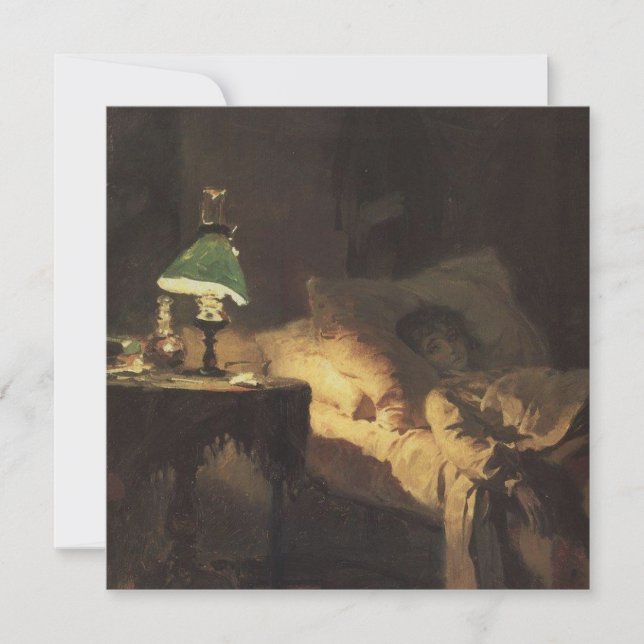 Ill Woman (av Vasily Polenov) Kort (Framsida)