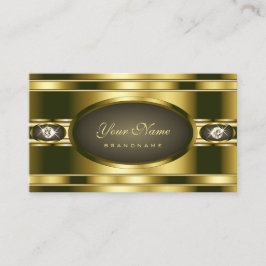 Illamående Guld Effekt med Trendig Faux Rhinestone Visitkort