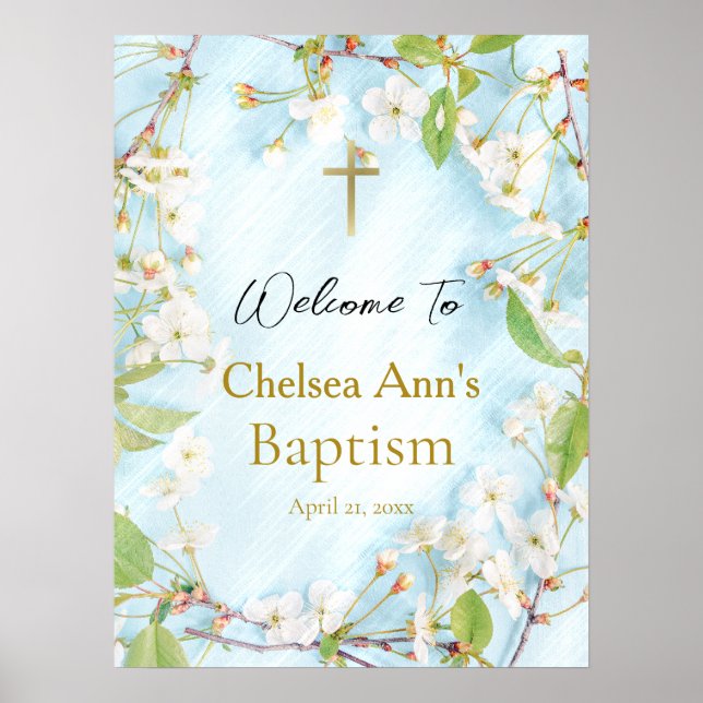 Illamående Ortodox Christian Baptism Poster (Framsidan)