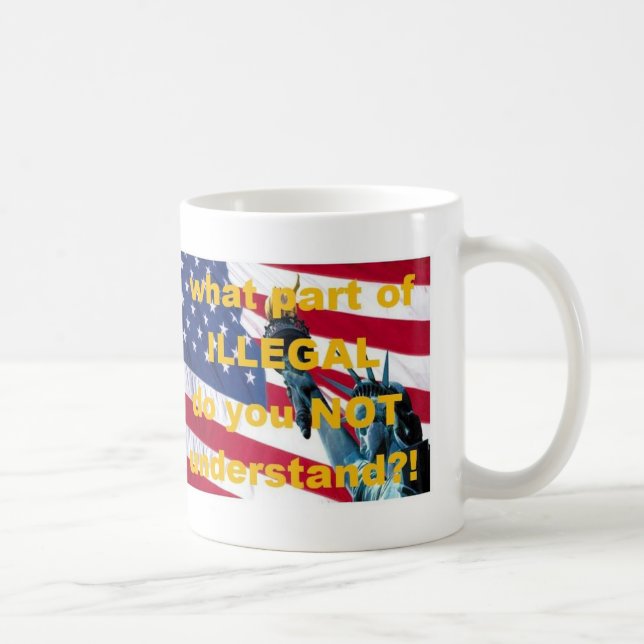 Illegal invandraremugg kaffemugg (Höger)