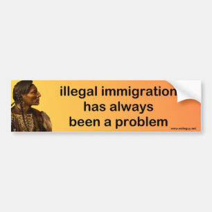 illegal invandring bildekal