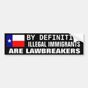 Illegal invandring bildekal