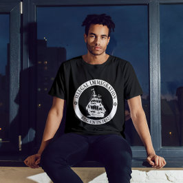 Illegal invandring började 1492 på Columbus Day T Shirt