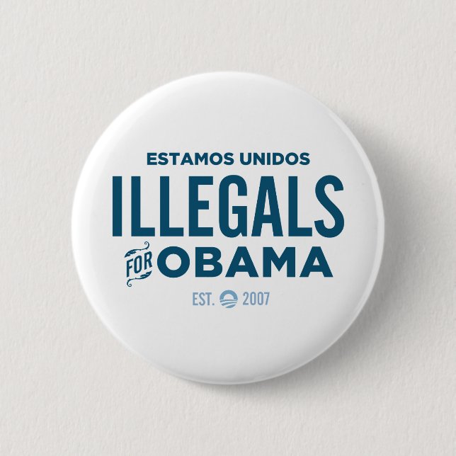 Illegals för Obama Knapp (Framsida)