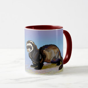 iller (Mustela putorius furo) Mugg