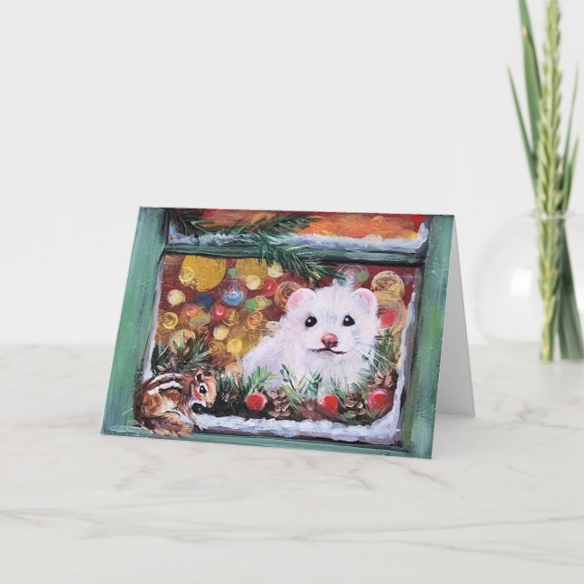 Illervillkor och jultävling helgkort (Framsida)