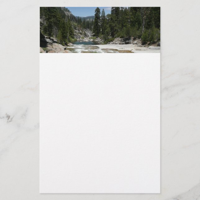 Illilouette Bäck i nationalparken Yosemite Brevpapper (Framsida)