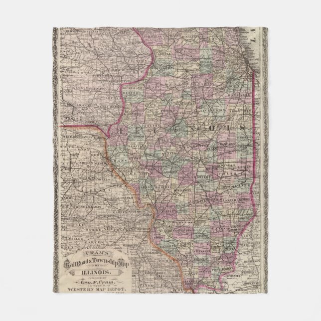 Illinois 10 fleecefilt (Framsidan)