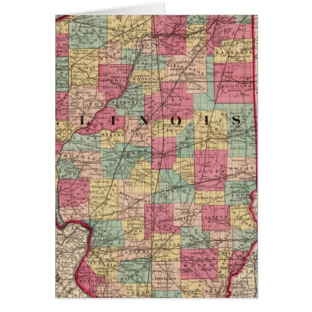 Illinois 12 hälsningskort (Framsidan)