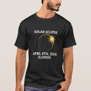 Illinois 2024 Solar Eclipse Benton Carbondale Evan T Shirt