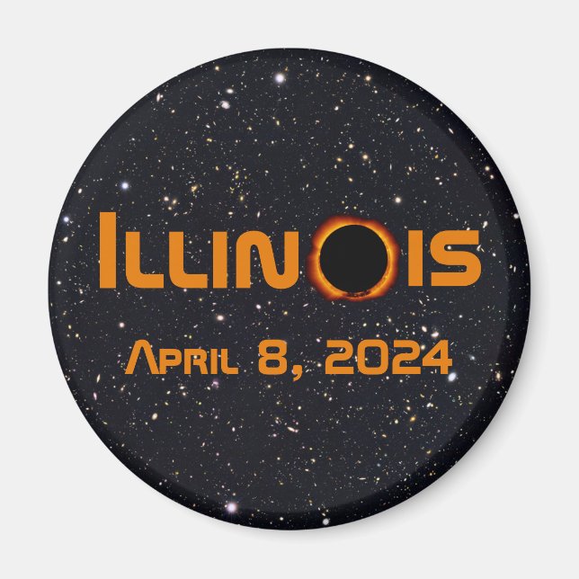 Illinois 2024 Total solcellsutrustning Magnet (Framsidan)