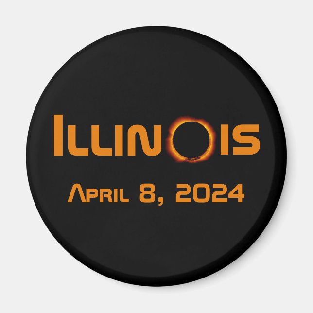 Illinois 2024 Total solcellsutrustning Magnet (Framsidan)