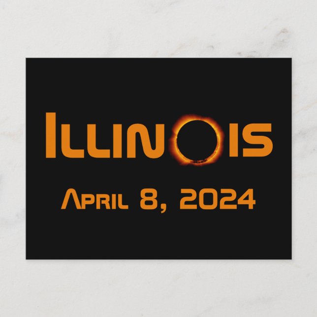 Illinois 2024 Total solcellsutrustning Vykort (Framsida)