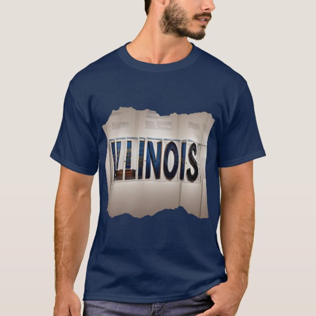 ILLINOIS 24 16 Överstorlek T Shirt (Framsida)