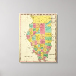 Illinois 4 canvastryck