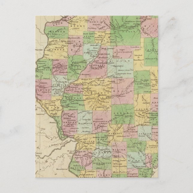 Illinois 6 vykort (Framsida)