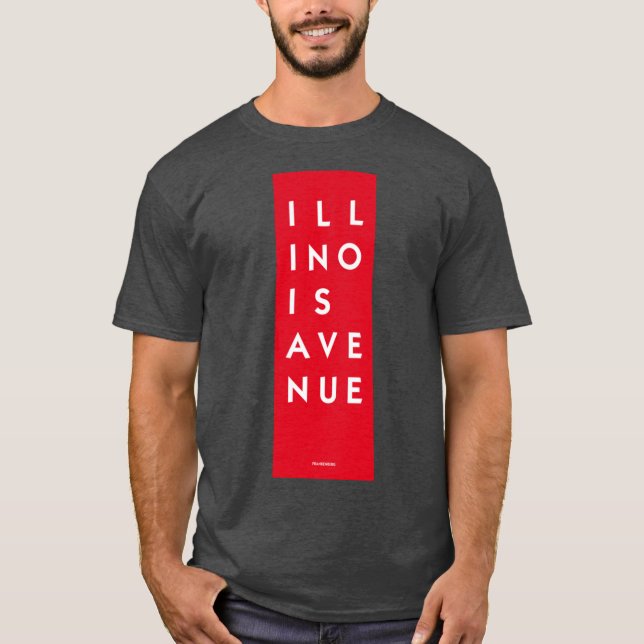 Illinois Avenue T Shirt (Framsida)