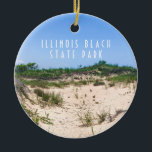 Illinois Beach State Park Ceramic Ornament<br><div class="desc">stranden i Illinois Beach State Park</div>