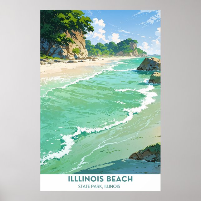 Illinois Beach State Park, Illinois Poster (Framsidan)