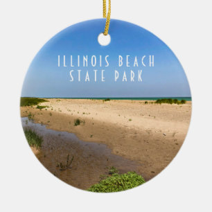 Illinois Beach State Park Julgransprydnad Keramik