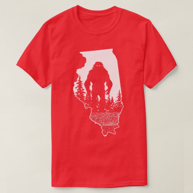 illinois Bigfoot T Shirt (Design framsida)