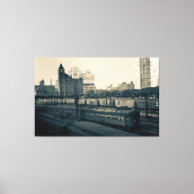 Illinois Central Railroad Byggnad Tåg Chicago
