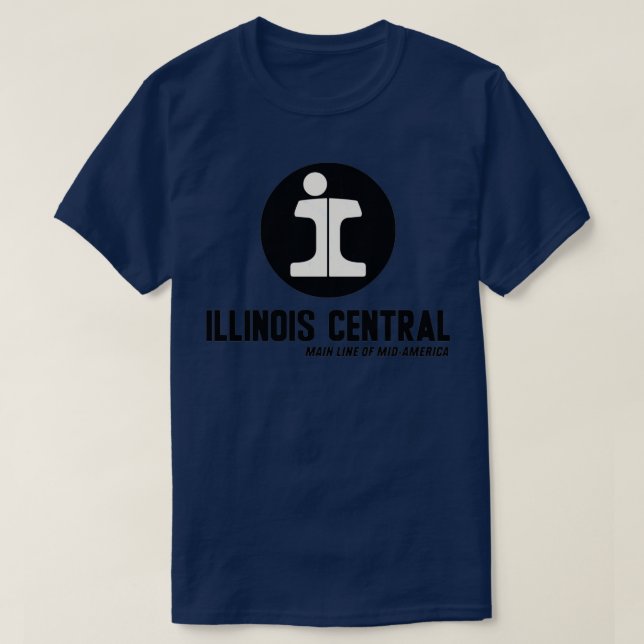 Illinois Central Railroad Mainline of MidAmeri T Shirt (Design framsida)