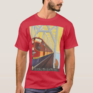 Illinois Central Railroad Poster T Shirt