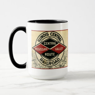 Illinois Central Railroad Vintage Logotyp Mugg