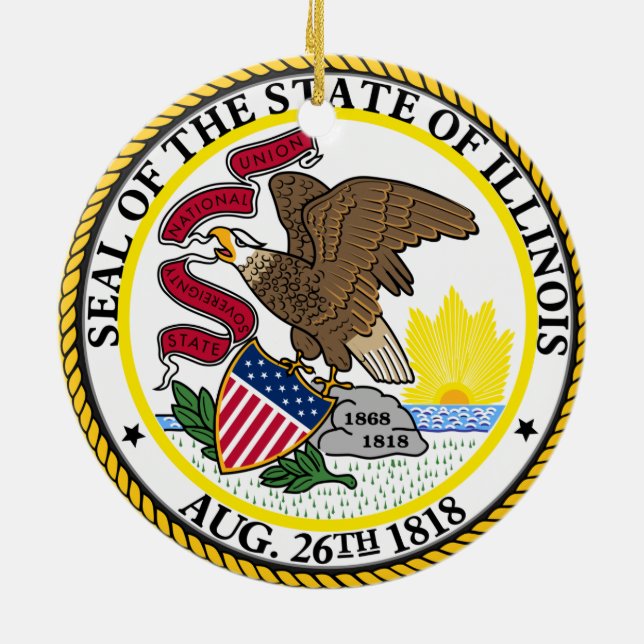 Illinois Ceramic jul Ornament (Baksidan)