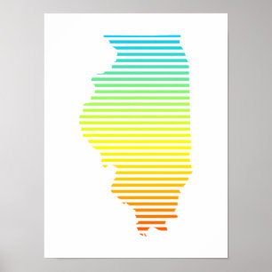 illinois chill blekt poster