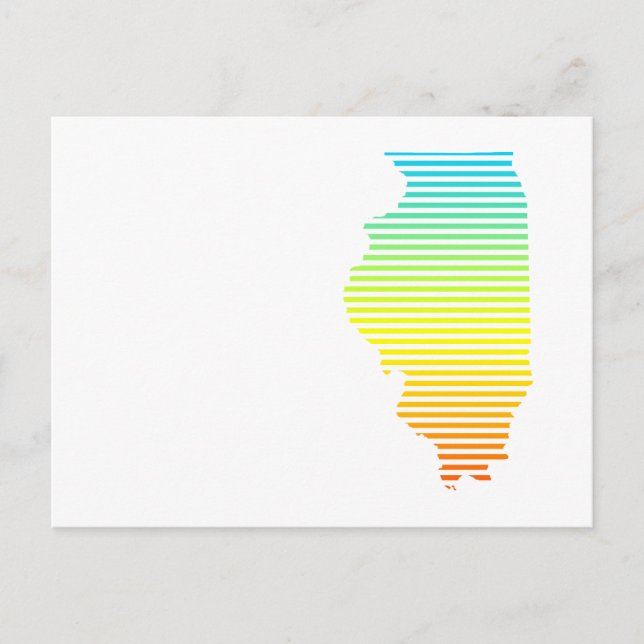 illinois chill blekt vykort (Framsida)