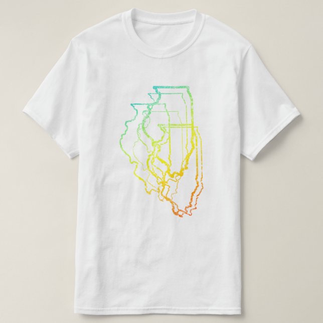 illinois chill blur t shirt (Design framsida)